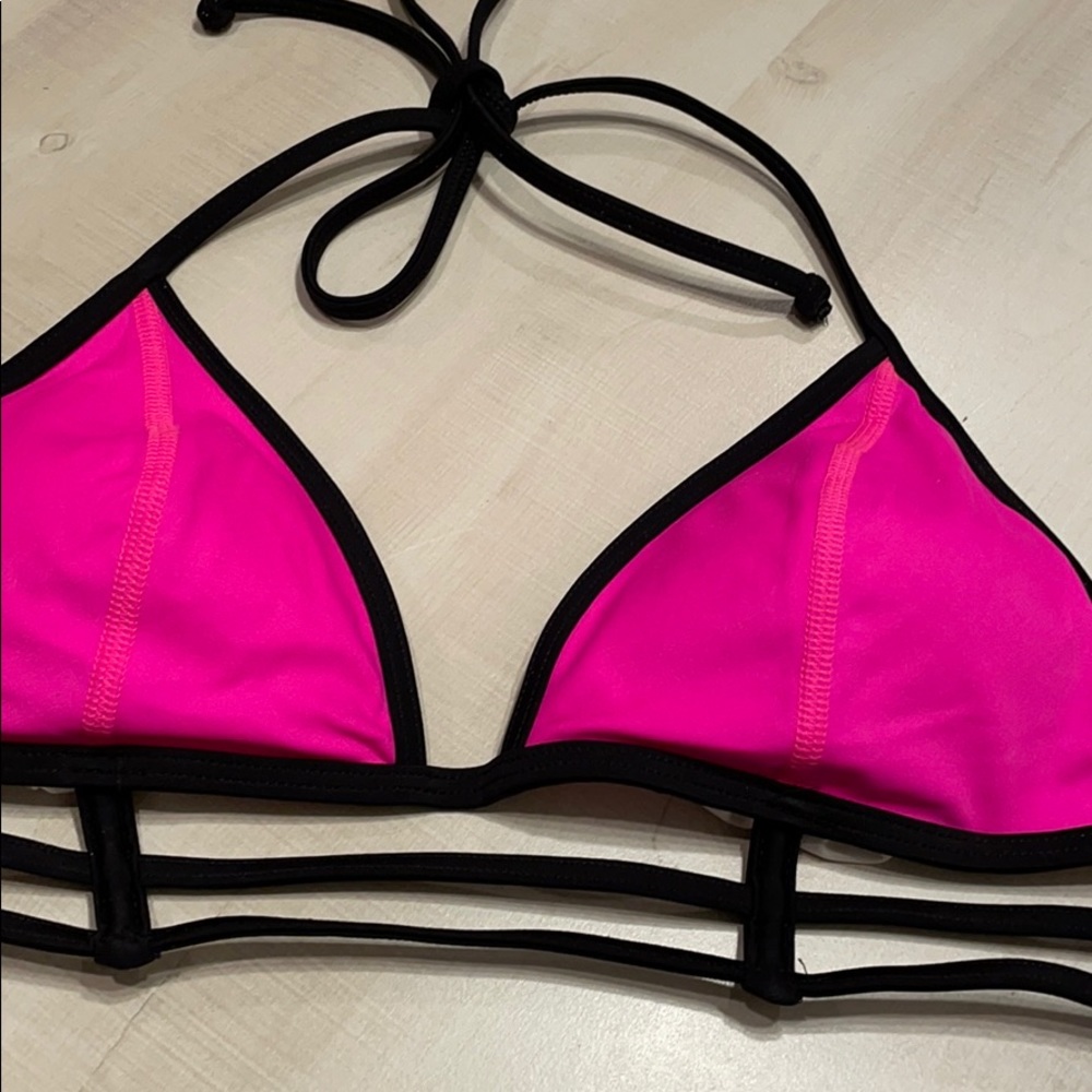 PINK Victoria's Secret Triangle Caged Bikini Top - Picture 2 of 5